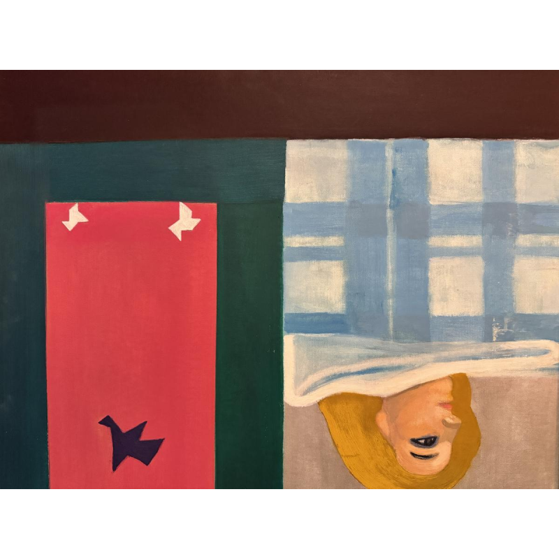 Marcel WARRAND «Composition» 2004 Pop Art Peinture huile sur toile marouflée