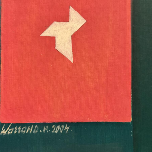 Marcel Warrand “Composition” 2004 Pop Art Olieverfschilderij op canvas, gemonteerd op canvas