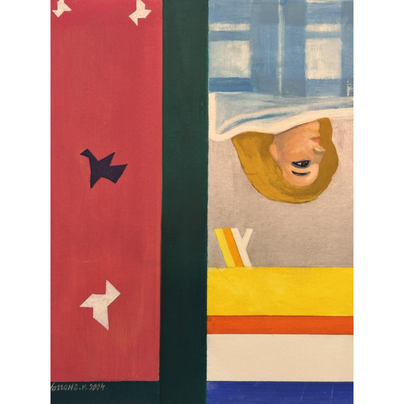 Marcel WARRAND “Composition” 2004 Pop Art Oil painting on canvas mounted on canvas