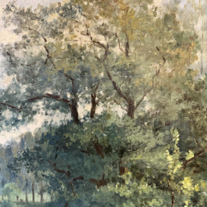 Auguste DANDOY “Young Anglers on the Banks of the Lesse?” 1892, oil on canvas, 60 x 80 cm