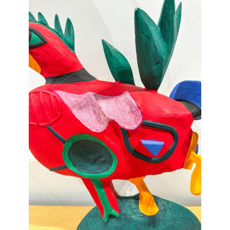 Guillaume Corneille, sculpture en plâtre oiseau, mouvement Cobra, 1999