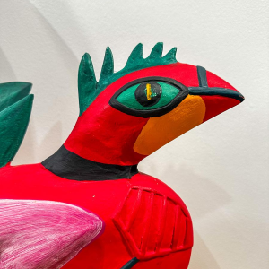 Guillaume Corneille, sculpture en plâtre oiseau, mouvement Cobra, 1999