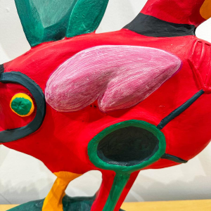 Guillaume Corneille, sculpture en plâtre oiseau, mouvement Cobra, 1999