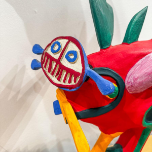 Guillaume Corneille, sculpture en plâtre oiseau, mouvement Cobra, 1999