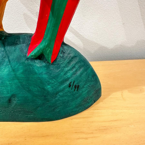 Guillaume Corneille, gipsen sculptuur van een vogel, Cobra-beweging, 1999