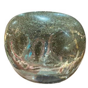 Henri NAVARRE, vase en verre épais