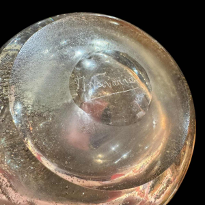 Henri NAVARRE, thick glass vase