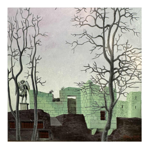 Gaston BOGAERT « Mélancolie» Peinture huile sur panneau