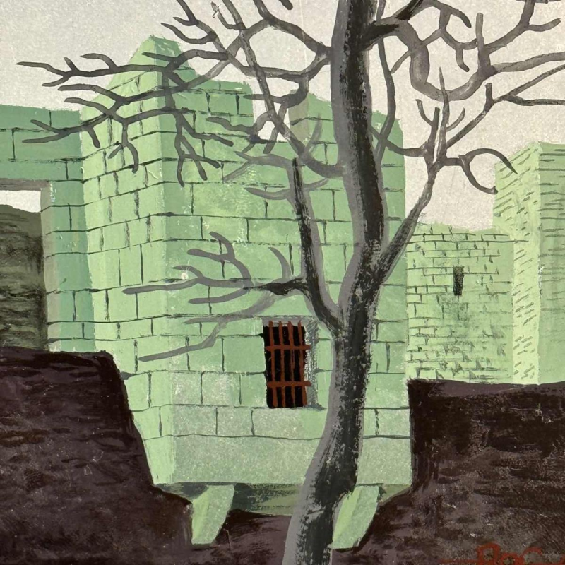 Gaston BOGAERT « Mélancolie» Peinture huile sur panneau