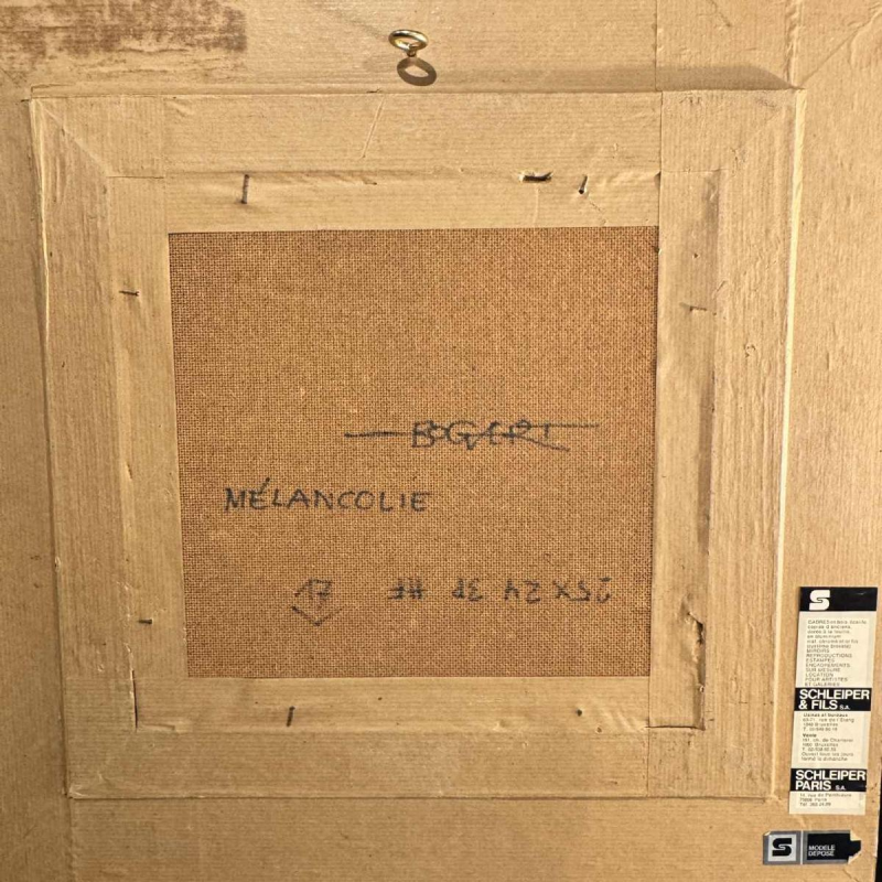 Gaston BOGAERT (1918-2008): « Melancholy » oil on panel