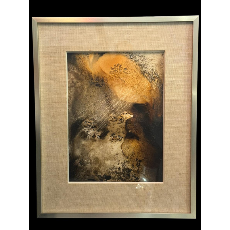 Albert DUPUIS “Abstracte compositie” gemengde technieken aquarel - gouache - inkt