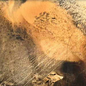 Albert DUPUIS “Abstract Composition” mixed media watercolor - gouache - ink