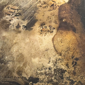 Albert DUPUIS «Composition abstraite» technique mixte aquarelle - gouache - encre