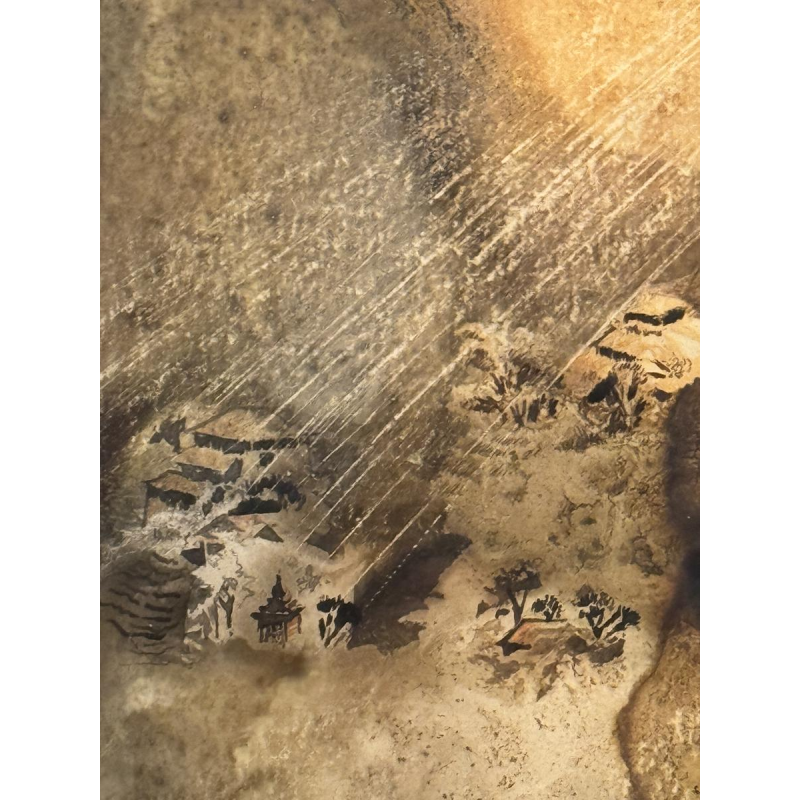 Albert DUPUIS «Composition abstraite» technique mixte aquarelle - gouache - encre