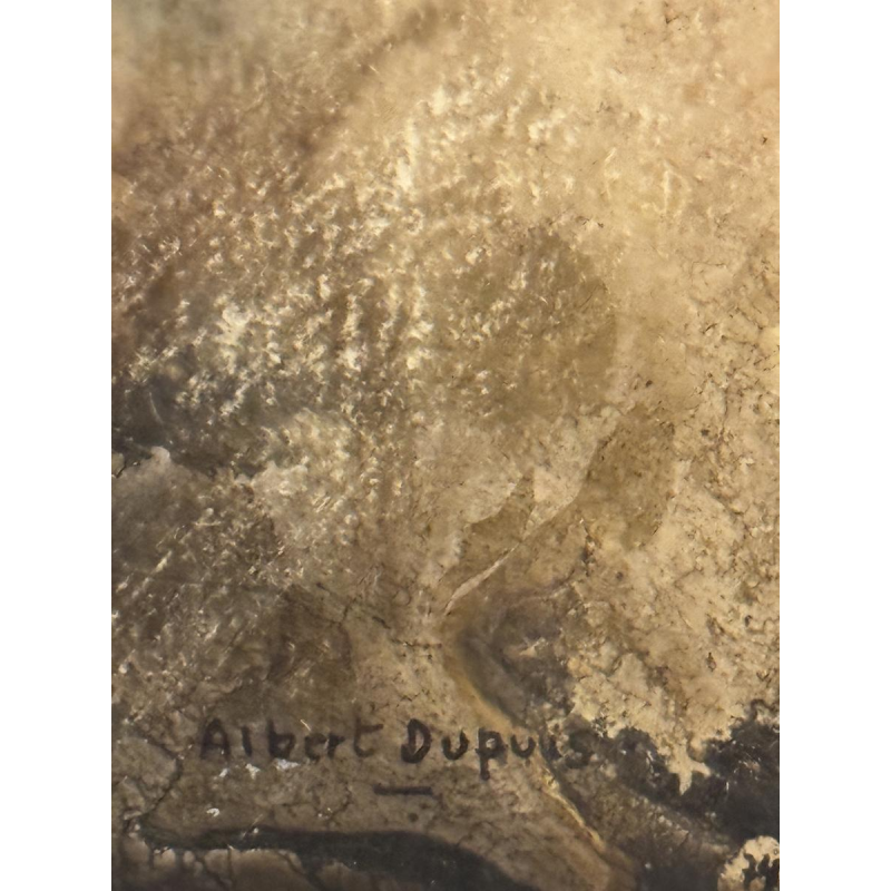 Albert DUPUIS “Abstracte compositie” gemengde technieken aquarel - gouache - inkt