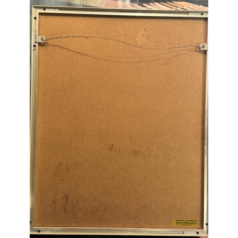 Albert DUPUIS “Abstract Composition” mixed media watercolor - gouache - ink