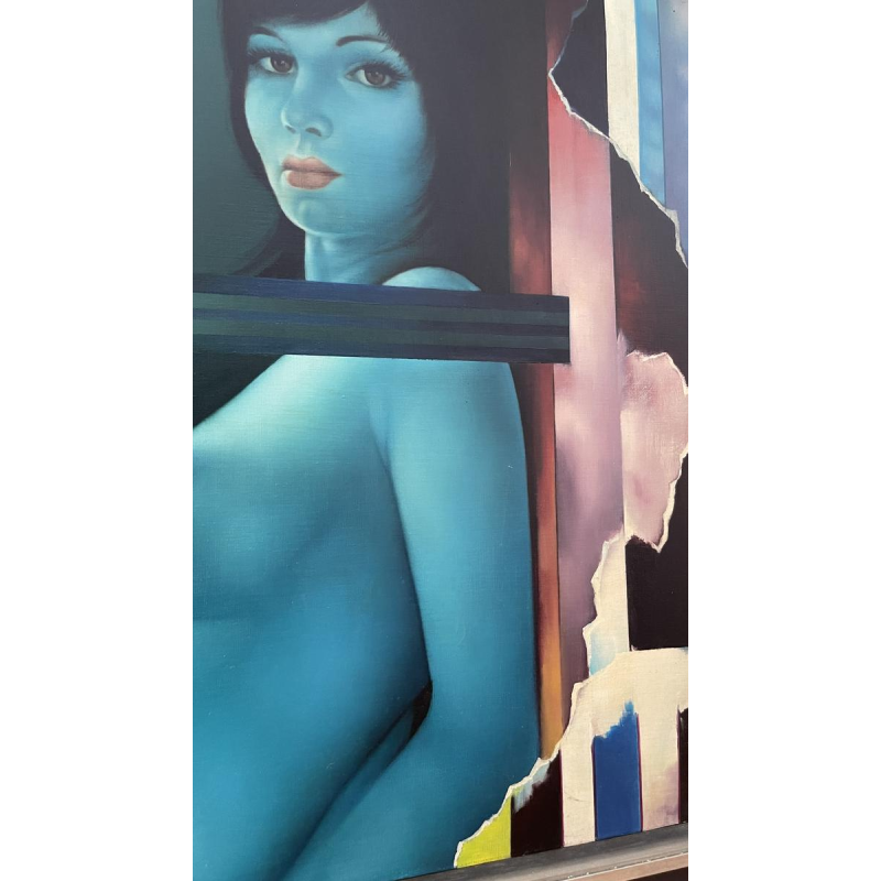 ERWIN MACKOWIAK "Deborah 75", hyperrealistisch popartschilderij, olieverf op doek, 1975