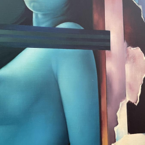 ERWIN MACKOWIAK "Deborah 75" hyperrealist Pop Art painting, oil on canvas, 1975