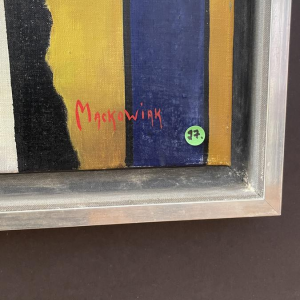 ERWIN MACKOWIAK "Deborah 75" hyperrealist Pop Art painting, oil on canvas, 1975