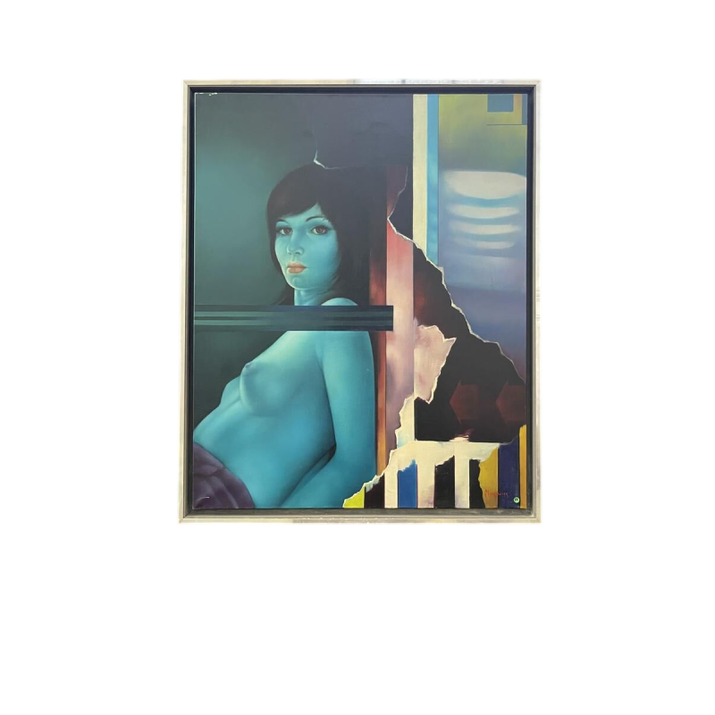 ERWIN MACKOWIAK "Deborah 75", hyperrealistisch popartschilderij, olieverf op doek, 1975