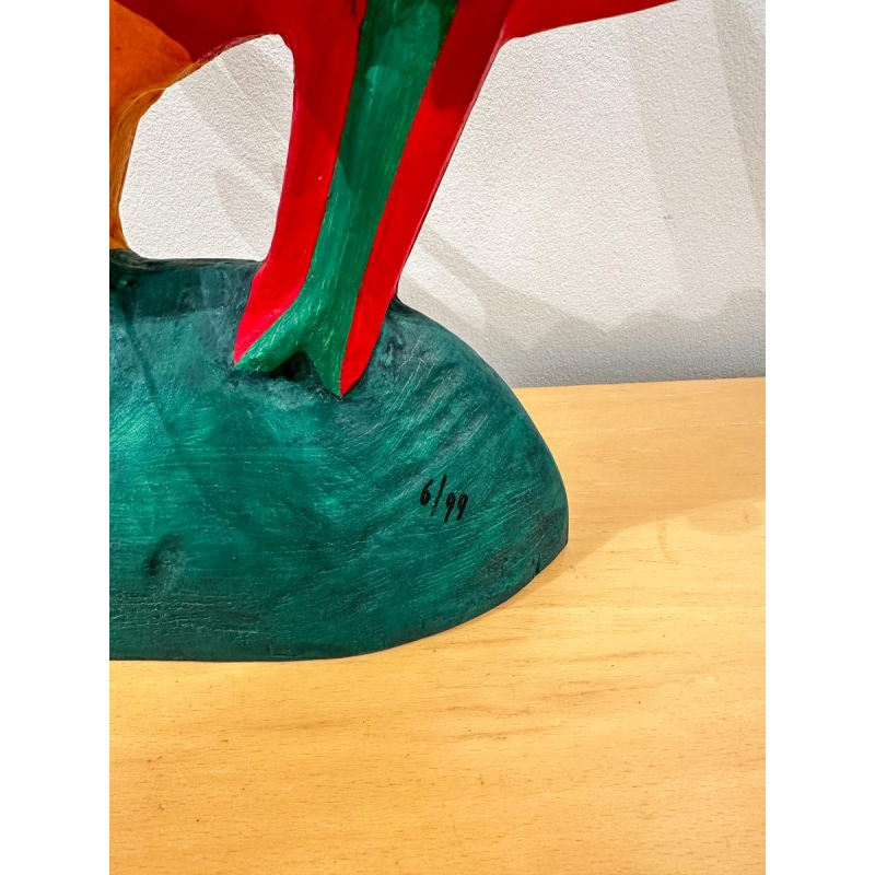 Guillaume Corneille, plaster sculpture of a bird, Cobra movement, 1999