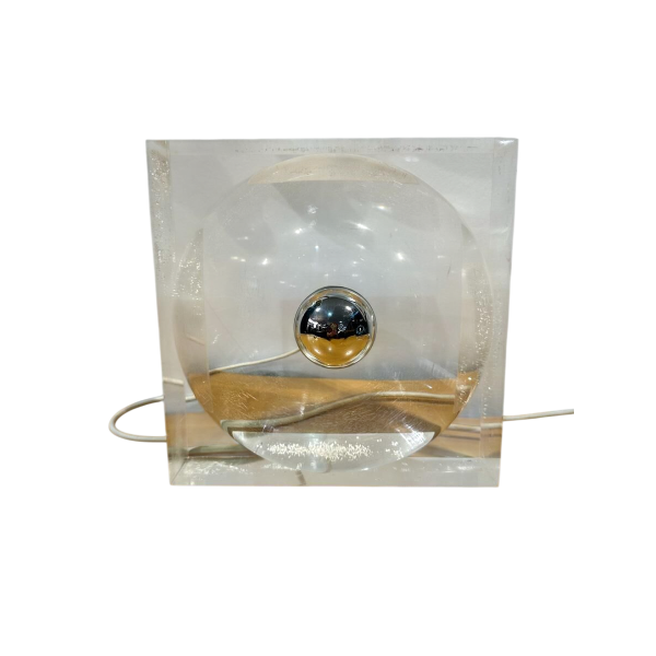 Michel Dumas, lampe en plexiglas, années 70