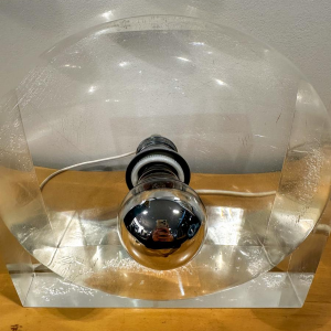 Michel Dumas, plexiglas lamp, jaren 70