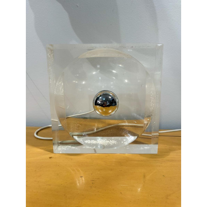 Michel Dumas, plexiglas lamp, jaren 70
