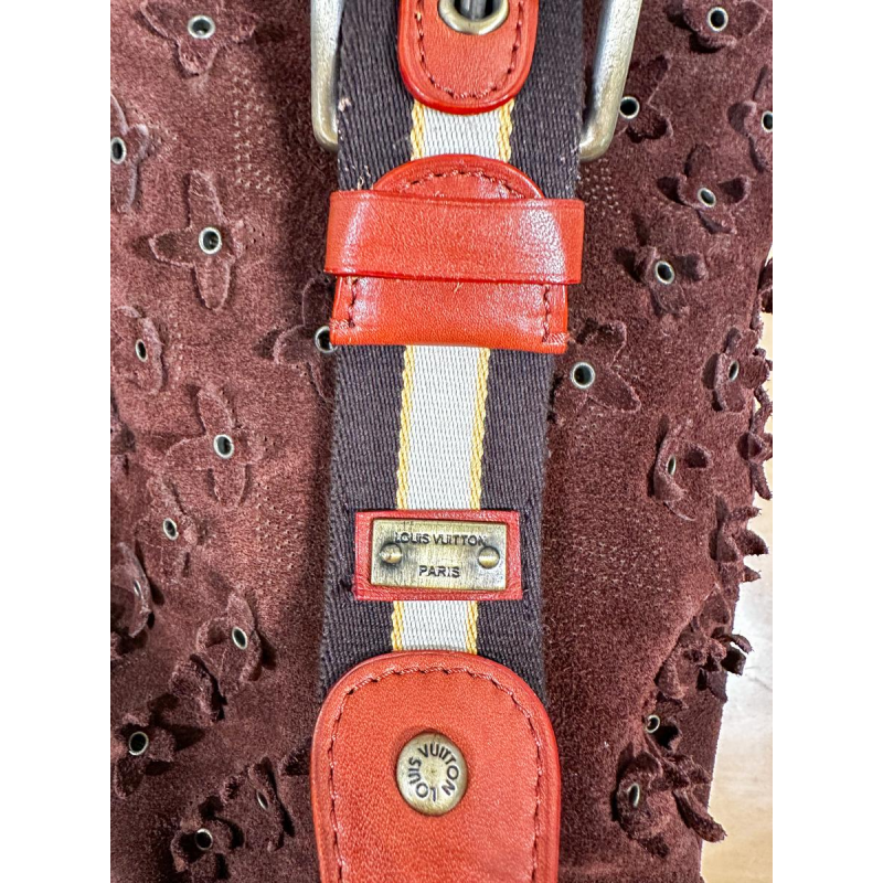 Louis Vuitton, suede bag, 2000s