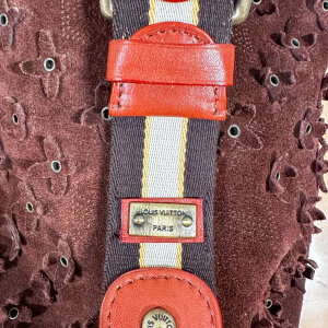 Louis Vuitton, suede bag, 2000s