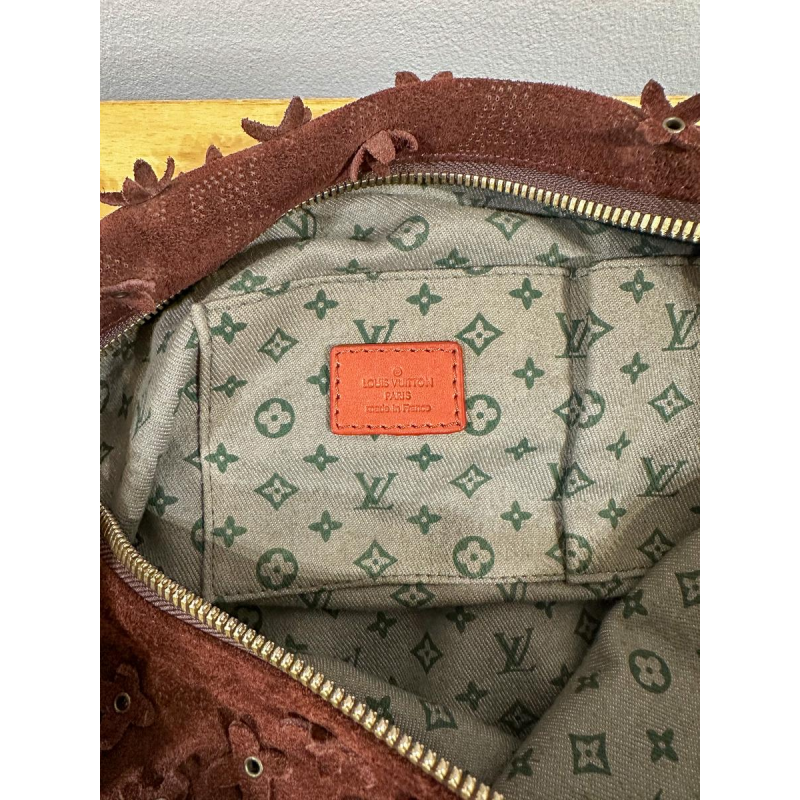 Louis Vuitton, suede bag, 2000s