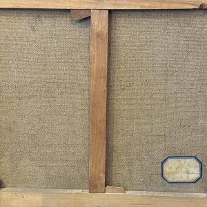 Jean-Marie GIVORD “View of the Meuse (towards Wépion?)” 1946 oil painting on canvas