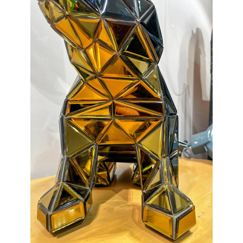 Olivier de Schrijver, sculpture 'Fairied Dog in Mirror and Chrome', 2000s