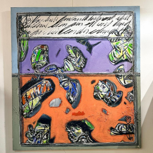 Eric Legrain, paire de tableaux, huile sur toile, 21e siècle