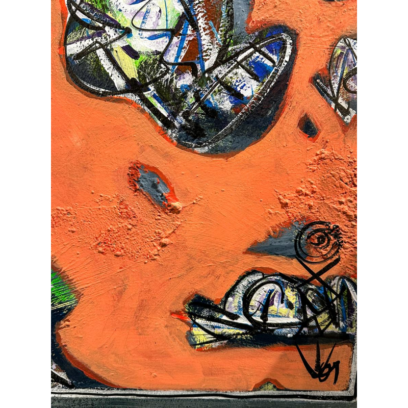 Eric Legrain, pair of paintings, oil on canvas, 21st century