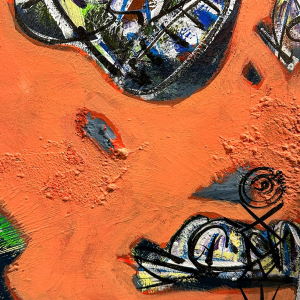 Eric Legrain, paire de tableaux, huile sur toile, 21e siècle