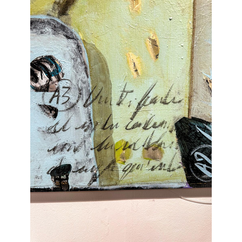 Eric Legrain, paire de tableaux, huile sur toile, 21e siècle