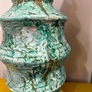 Emile-Bernard Donatien, large glazed terracotta pot, early 20th century