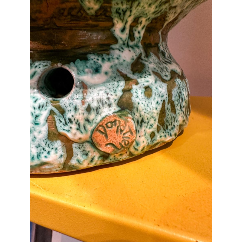 Emile-Bernard Donatien, grote geglazuurde terracotta pot, begin 20e eeuw