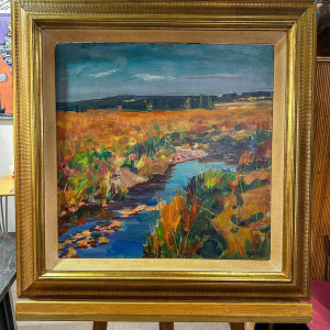 Lucien Hock, oil on canvas, the Sourbrodt Fen, 1959