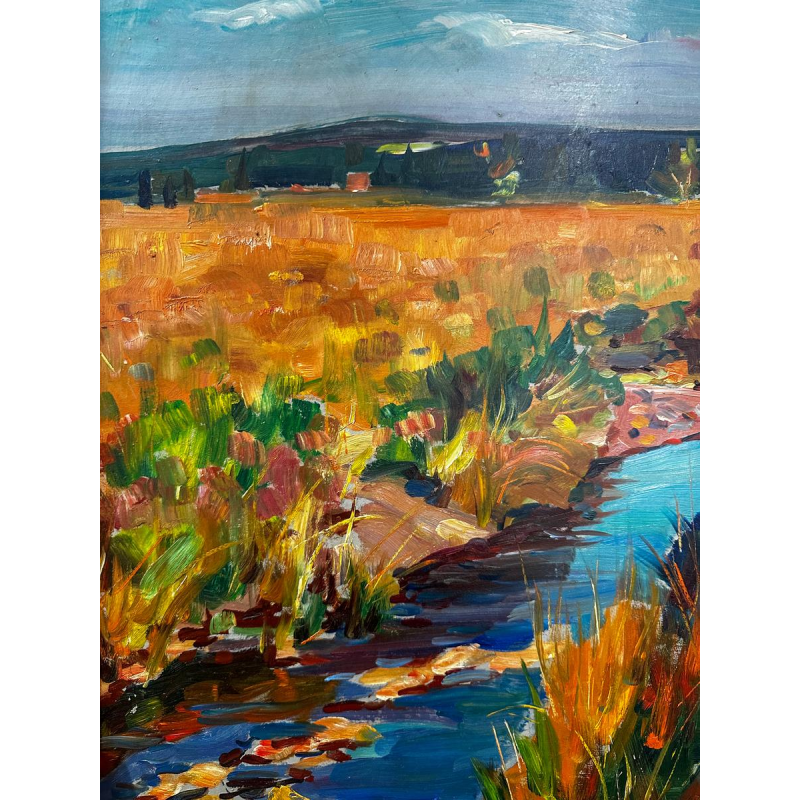 Lucien Hock, oil on canvas, the Sourbrodt Fen, 1959