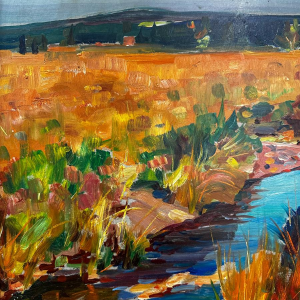 Lucien Hock, oil on canvas, the Sourbrodt Fen, 1959