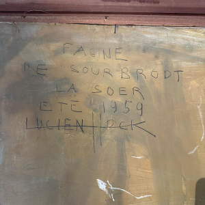 Lucien Hock, huile sur toile, la Fagne de Sourbrodt, 1959