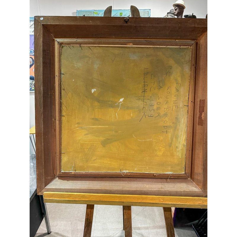 Lucien Hock, huile sur toile, la Fagne de Sourbrodt, 1959