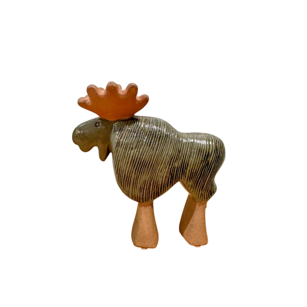 Lisa Larson for Gustavsberg, miniature ceramic reindeer sculpture, 1970s