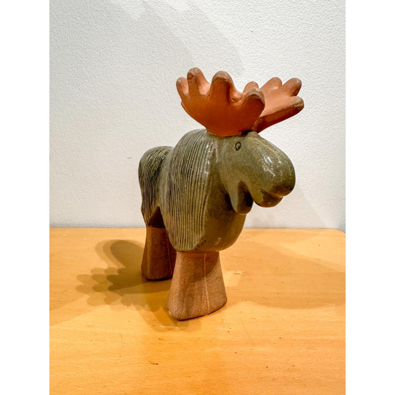 Lisa Larson for Gustavsberg, miniature ceramic reindeer sculpture, 1970s