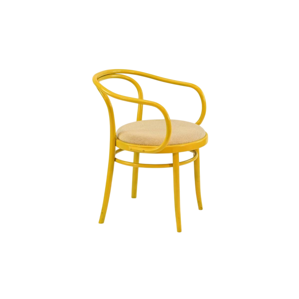 TON, fauteuil en bois courbé (hêtre) et tissus, Tchécoslovaquie ca 1960