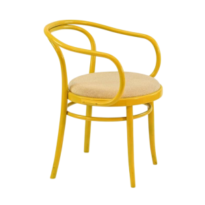 TON, bentwood (beech) and fabric armchair, Czechoslovakia ca 1960