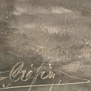 Alphonse CREPIN (1931-2010): « La péniche amarrée près du pont de Jambes »