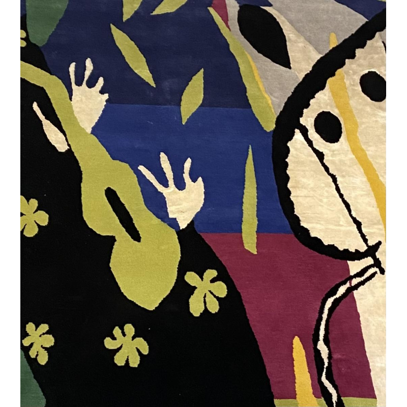 Tapis contemporain, inspiré de Matisse